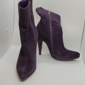 Colin Stuart Dark Purple Suede Bootie